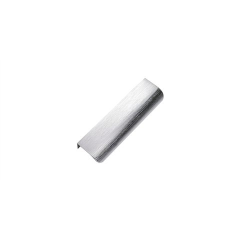 10 Pack Brushed Nickel Edge Finger Pulls，5"(128mm) Center to Center Drawer Pulls，Aluminum Alloy Cabinet Handles for Cabinets Concealed Handles