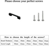 3.75"(C-C) Modern Cabinet Door Handles Aluminum Alloy Pulls (96mm，Black)