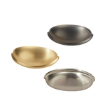 Brushed Brass Cabinet Hardware Bin Cup Drawer Handle Pulls - 3" Inch (76mm) Hole Centers