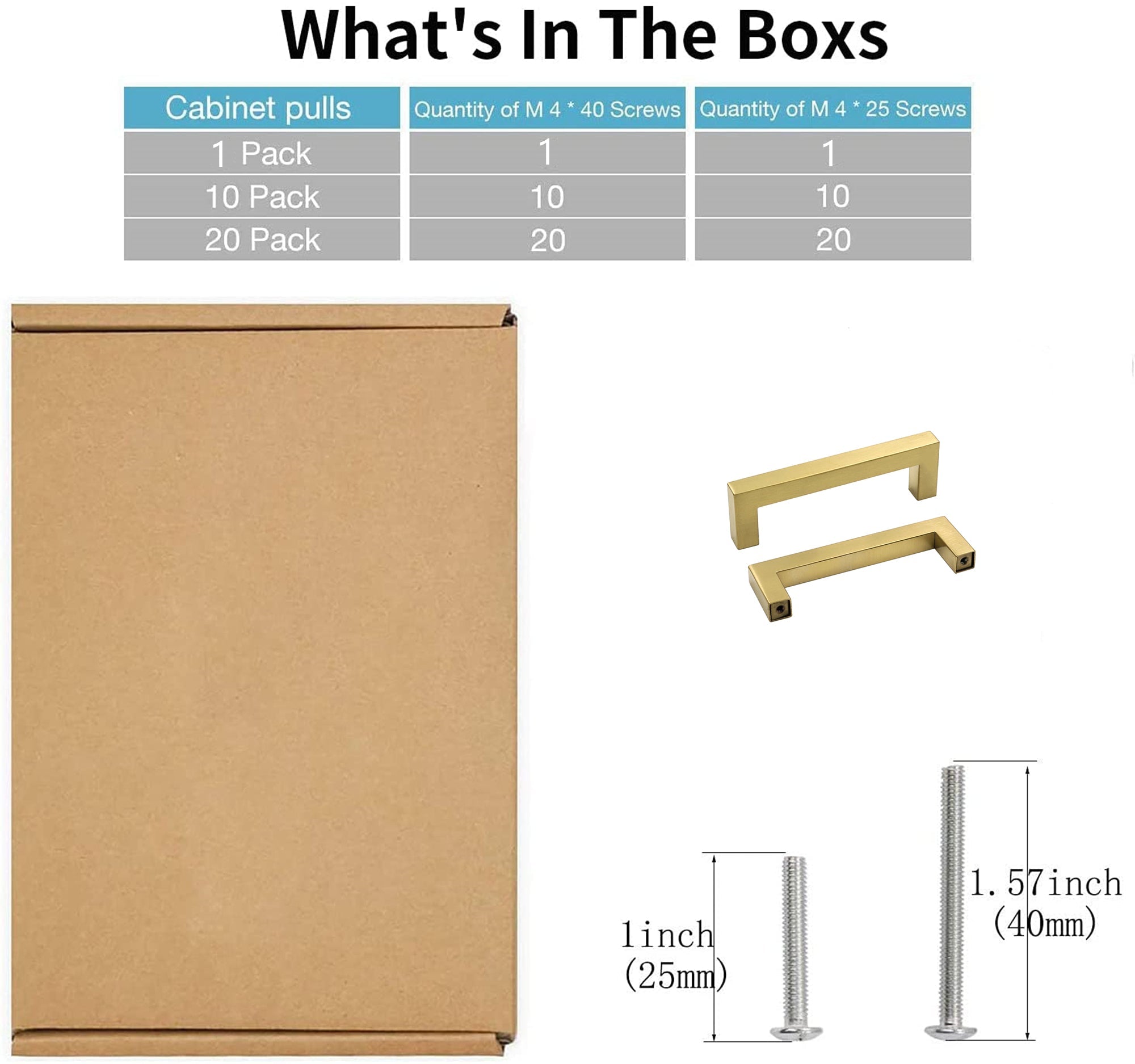 5in Cabinet Handles Drawer Pulls,Modern Gold Drawer Pulls Stainless Steel Dresser Drawer Pulls(128mm, Hole Centers)