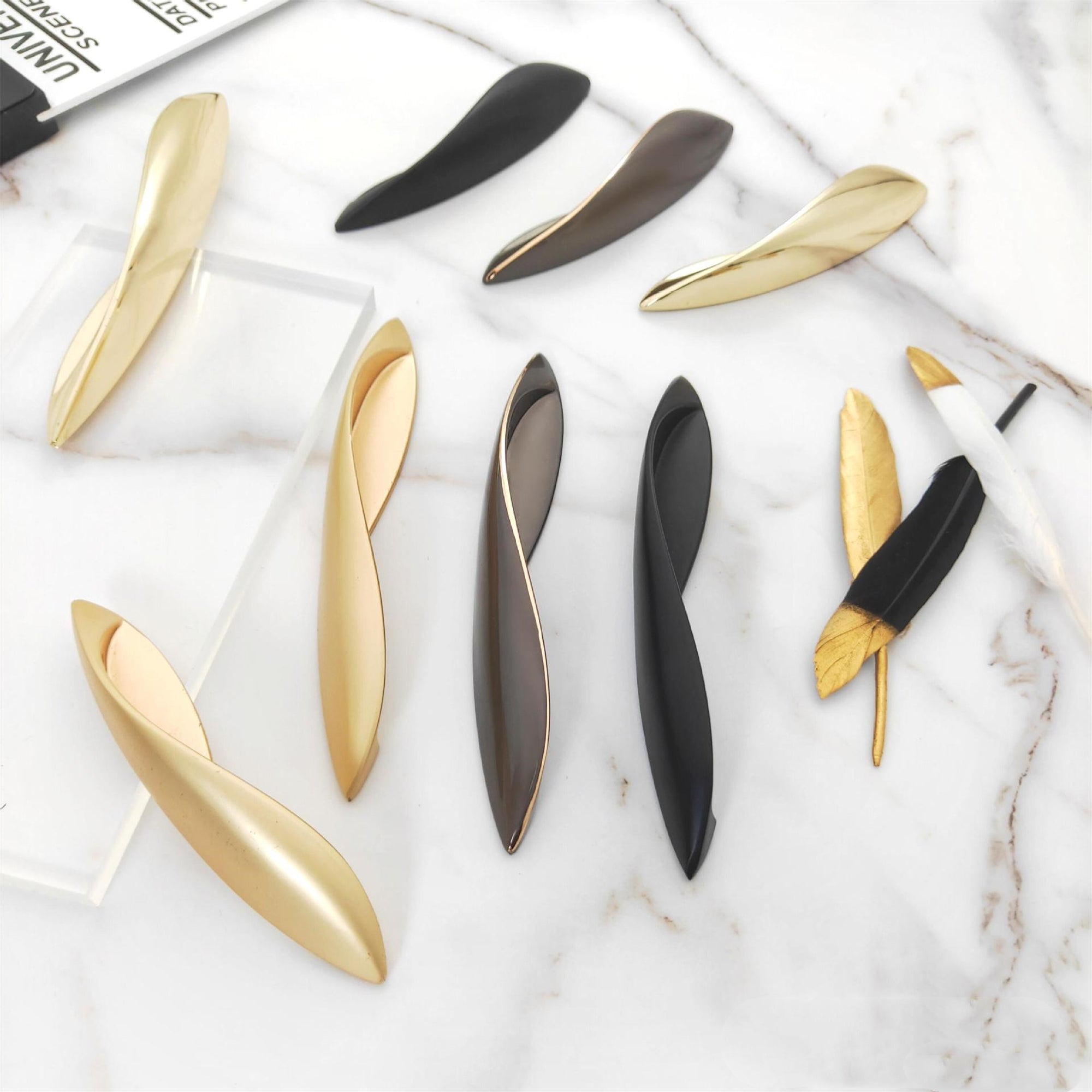 Modern Style Zinc Alloy Drawer Handles，Kitchen Cabinet Cupboard Door Pulls Furniture Hardware For Kitchen Bedroom Office Furniture