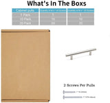 4.25 Inch(C-C) Brushed Nickel Cabinet Handles (4.25"，Customized Size)