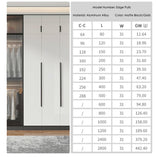 Modern Style Finger Edge Pull Concealed Handle Hidden Cabinet Kitchen Drawer Handles with Screws(Black)