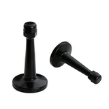 Modern Door Stopper，Heavy Duty Solid Door Stop，Durable Door Stoppers Wall Mounted with Black Soft Rubber Bumper Tips