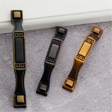European Style Zinc Alloy Drawer Handles，Kitchen Cabinet Cupboard Door Pulls Furniture Hardware - (Color: Coffee)