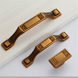 European Style Zinc Alloy Drawer Handles，Kitchen Cabinet Cupboard Door Pulls Furniture Hardware - (Color: Coffee)