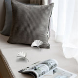 Ginkgo Leaf Drawer Knobs Modern Cabinet Pull Handle for Wardrobe Cupboard Drawer Bookcase Furniture (Small，Silver)
