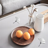 Ginkgo Leaf Drawer Knobs Modern Cabinet Pull Handle for Wardrobe Cupboard Drawer Bookcase Furniture (Small，Silver)