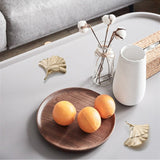 Ginkgo Leaf Shape Knob Handles，Solid Metal Drawer Pulls，Creative Decorate Pulls for Wardrobe Cupboard Drawer Bookcase Furniture (Large，Gold)