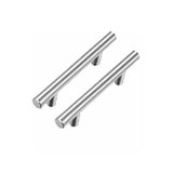 2.75"(70mm) Center to Center Euro Bar Brushed Nickel Cabinet Handle (4-7/8" Length，2.75" Custom Hole Center)