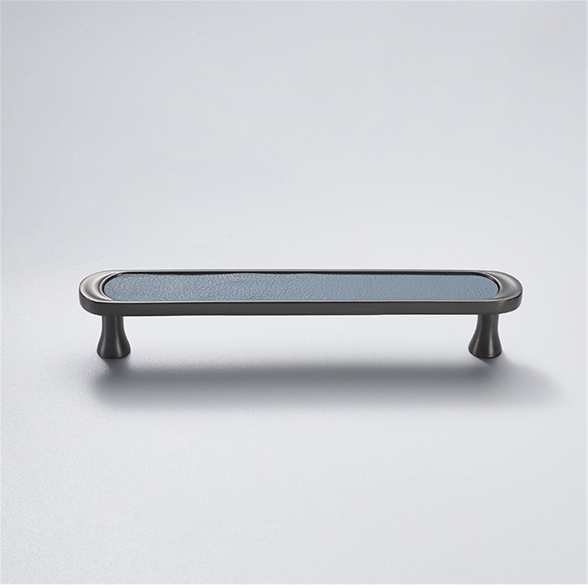3.75" 5" Leather Handle Pulls，Light Green Leather Kitchen Cabinet Pulls( CC：96mm，128mm )