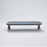 3.75" 5" Leather Handle Pulls，Light Green Leather Kitchen Cabinet Pulls( CC：96mm，128mm )