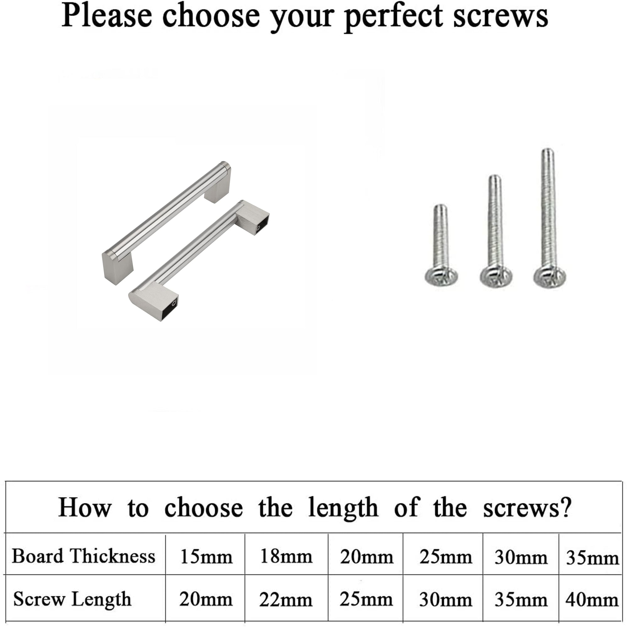 5 Inch(128mm) Hole Centers Brushed Nickel Kitchen Cabinet Handles for Cupboard Drawer Handles Dresser Pulls