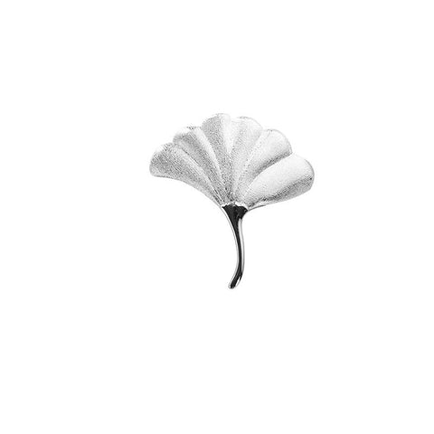 Ginkgo Leaf Drawer Knobs Modern Cabinet Pull Handle for Wardrobe Cupboard Drawer Bookcase Furniture (Small，Silver)
