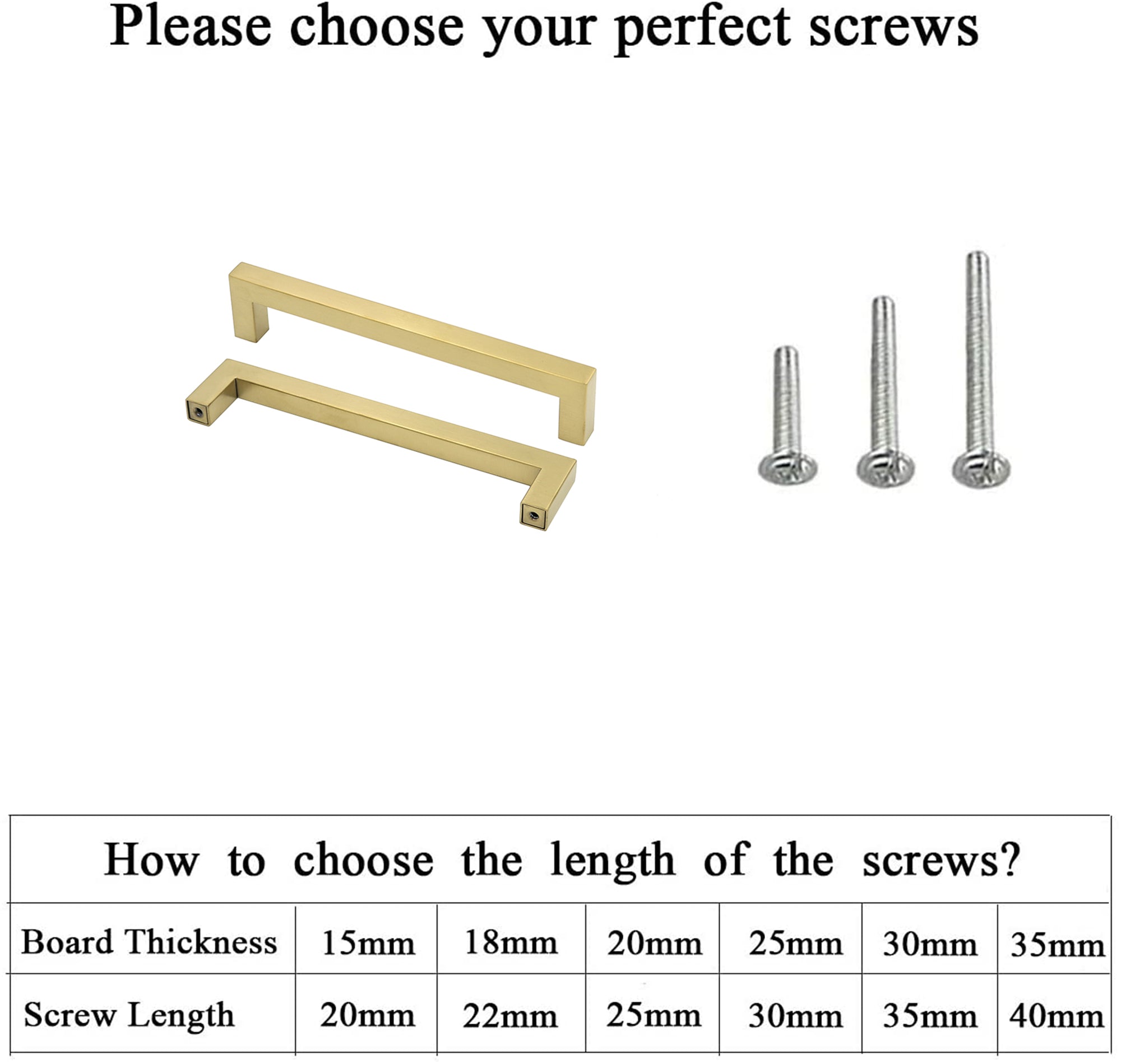 7.5in Cabinet Handles Drawer Pulls，Brass Kitchen Cabinet Hardware Gold Drawer Pulls(192mm，Hole Centers)