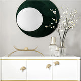 Ginkgo Leaf Shape Knob Handles，Solid Metal Drawer Pulls，Creative Decorate Pulls for Wardrobe Cupboard Drawer Bookcase Furniture (Large，Gold)