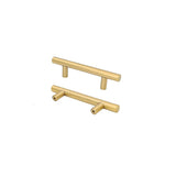 4.25 Inch(C-C) Brushed Brass Cabinet Handles (4.25"，Customized Size)