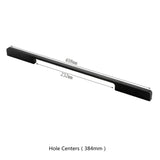 3.75"(C-C) Modern Cabinet Door Handles Aluminum Alloy Pulls (96mm，Black)