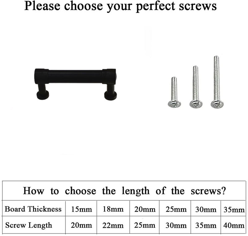 3.25 Inch Center to Center Matte Black Cabinet Pulls Kitchen Cabinet Handles