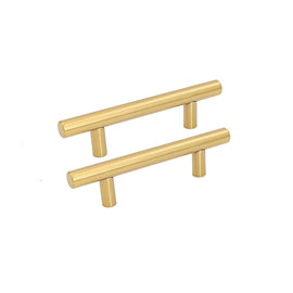 200 Pack 3.25 Inch(C-C) Brushed Brass Kitchen Cabinet Pulls (82mm，Customized Size)