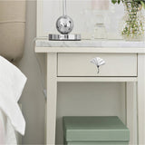 Ginkgo Leaf Drawer Knobs Modern Cabinet Pull Handle for Wardrobe Cupboard Drawer Bookcase Furniture (Small，Silver)