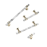 3 Inch(C-C) Marble Finish Solid Drawer Pulls，Knobs & Handles