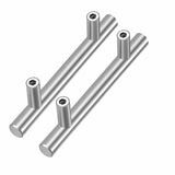 2.75"(70mm) Center to Center Euro Bar Brushed Nickel Cabinet Handle (4-7/8" Length，2.75" Custom Hole Center)