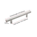 4.25 Inch(C-C) Brushed Nickel Cabinet Handles (4.25"，Customized Size)