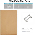 5 Inch(128mm) Hole Centers Brushed Nickel Kitchen Cabinet Handles for Cupboard Drawer Handles Dresser Pulls