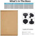 1000 Pack 1-1/4 Inch Modern Matte Black Cabinet Knobs，Solid Dresser Knobs Drawer Knobs for Cupboard Drawer Handles