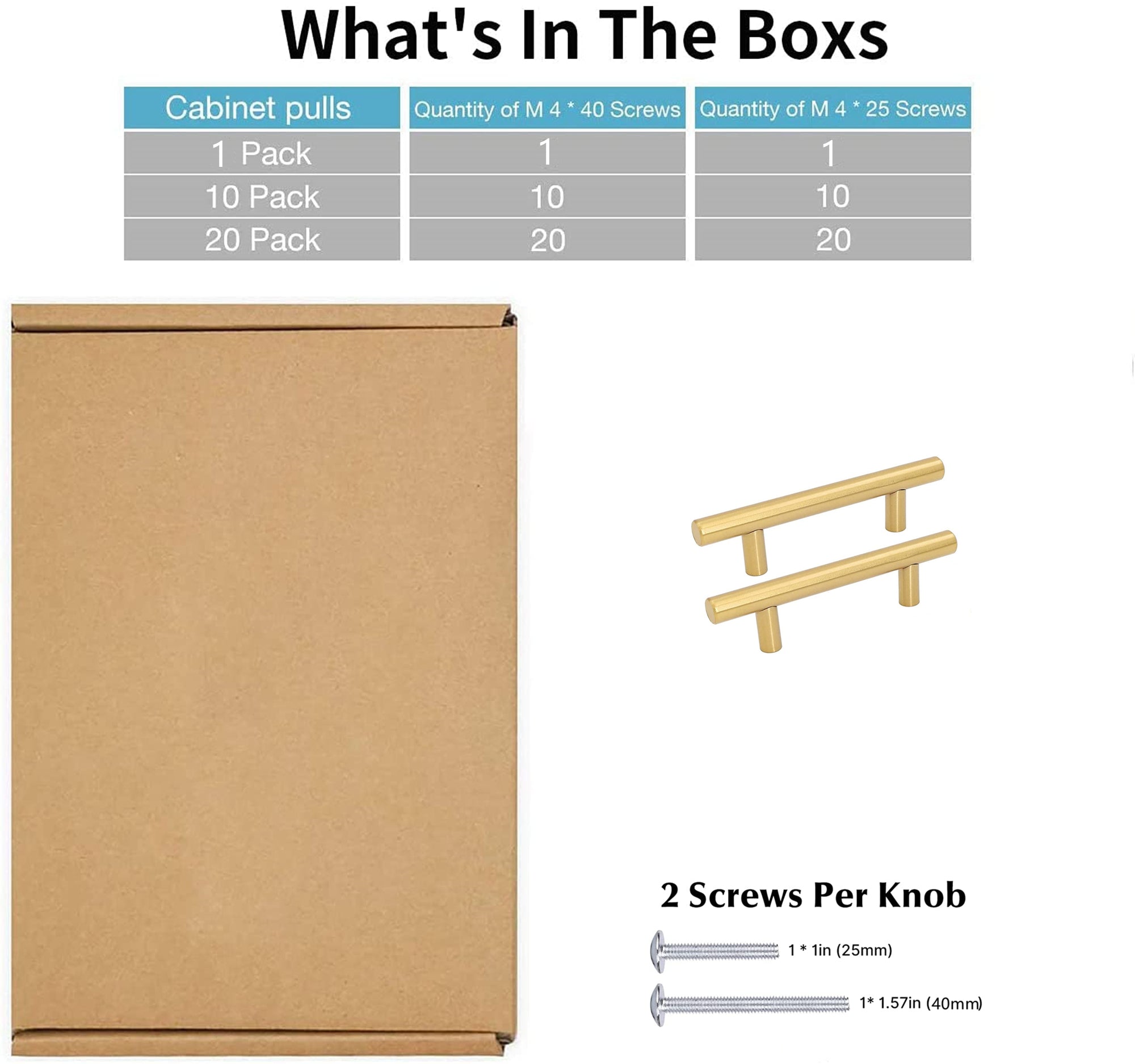 1 Pack Brushed Brass Drawer Pulls Brass Handles for Kitchen Cabinets