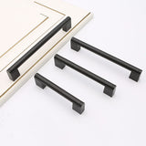Matte Black Drawer Pulls，Black Stainless Cabinet Pulls For Cupboard Drawer Handles Dresser Pulls