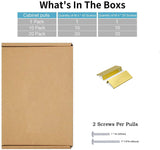 Modern Finger Edge Pulls Tab Pull 102mm/4" Length Finger Drawer Pulls (Brushed Brass)