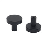 100 Pack 1-1/4 Inch Matte Black Kitchen Cabinet Knobs，Solid Dresser Knobs Drawer Knobs for Cupboard Drawer Handles