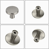 1-1/4 inch Brushed Nickel Kitchen Cabinet Knobs，Solid Dresser Knobs Drawer Knobs For Cupboard Drawer Pulls