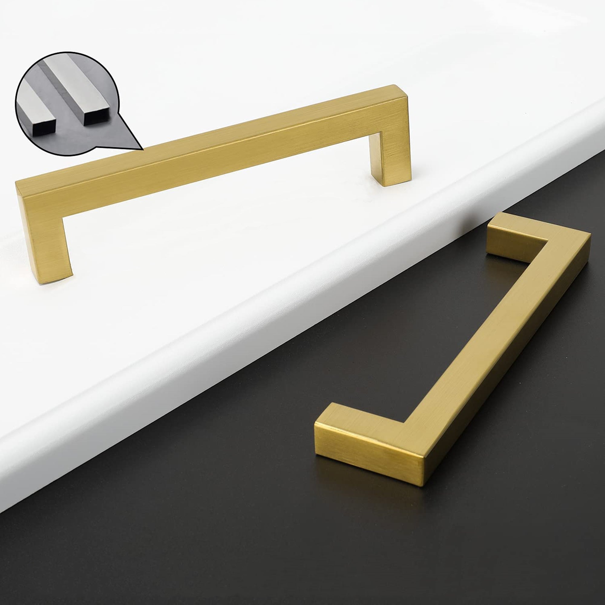 1000 Pack 6-1/4"(160mm/Hole Centers) Cabinet Handles Drawer Pulls