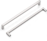 18 Inch(C-C) Modern Square Cabinet Handles (458mm，Brushed Nickel)