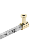 Modern Marble Finish Drawer Pulls，Knobs & Handles，White Marble Pattern Print - Marble Finish Series - Hole Centers(Knob，3.75"，5"，7.5")