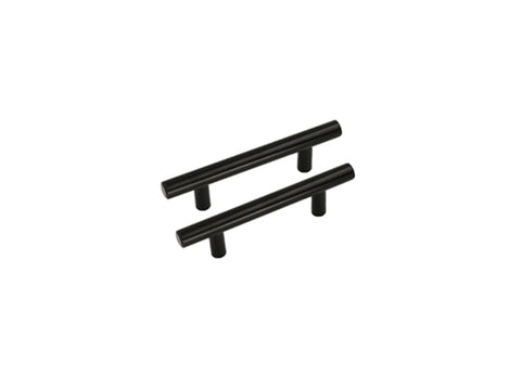 100 Pack 3.25 INCH(C-C) MATTE BLACK CABINET PULLS (3.25", CUSTOMIZED SIZE)