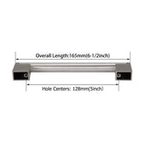 5 Inch(128mm) Hole Centers Brushed Nickel Kitchen Cabinet Handles for Cupboard Drawer Handles Dresser Pulls