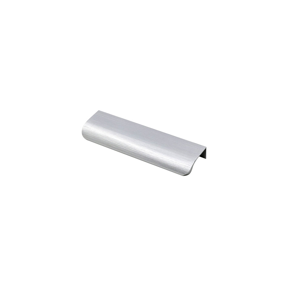 20 Pack Brushed Nickel Edge Finger Pulls，5"(128mm) Center to Center Drawer Pulls，Aluminum Alloy Cabinet Handles for Cabinets Concealed Pulls