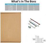 Ruby Red Solid Drawer Pulls，Knobs & Handles - Bar Pull Series - Hole Centers(Knob，3.75"，5"，7.5")