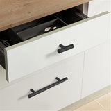 2 Inch Aluminum Alloy Solid Cabinet Knobs，Matte Black Drawer Pulls Drawer Knobs，Cabinet Knobs and Pulls