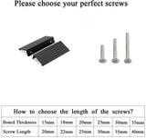 Modern Finger Edge Pulls Tab Pull 102mm/4" Length Finger Drawer Pulls (Black)