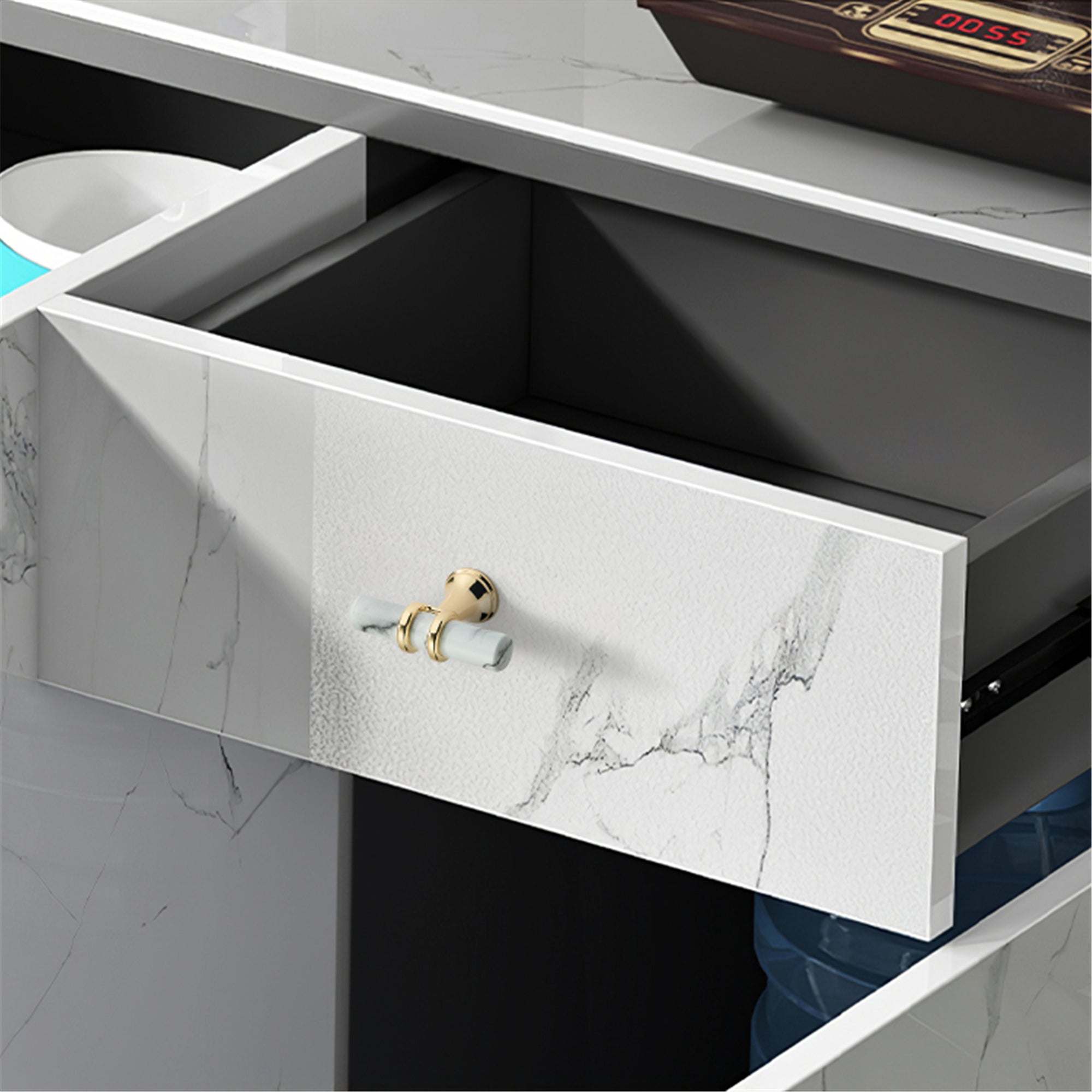 2 Inch Marble Single Hole Drawer Knob Handles