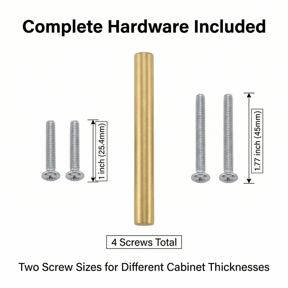 1000 Pack 3.25 Inch(C-C) Brushed Brass Kitchen Cabinet Pulls (82mm，Customized Size)