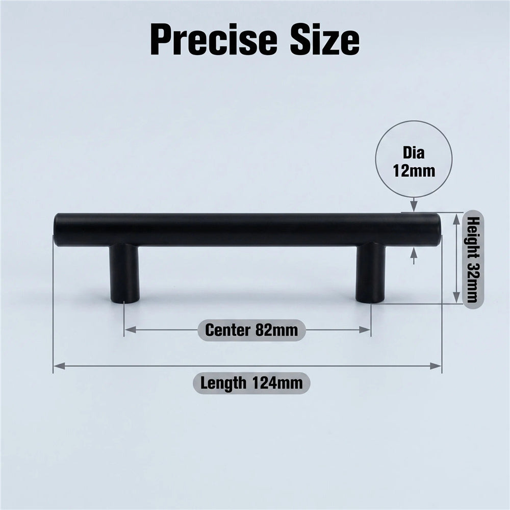 3.25 Inch(Center to Center) Matte Black Cabinet Pulls (3.25", Customized Size)
