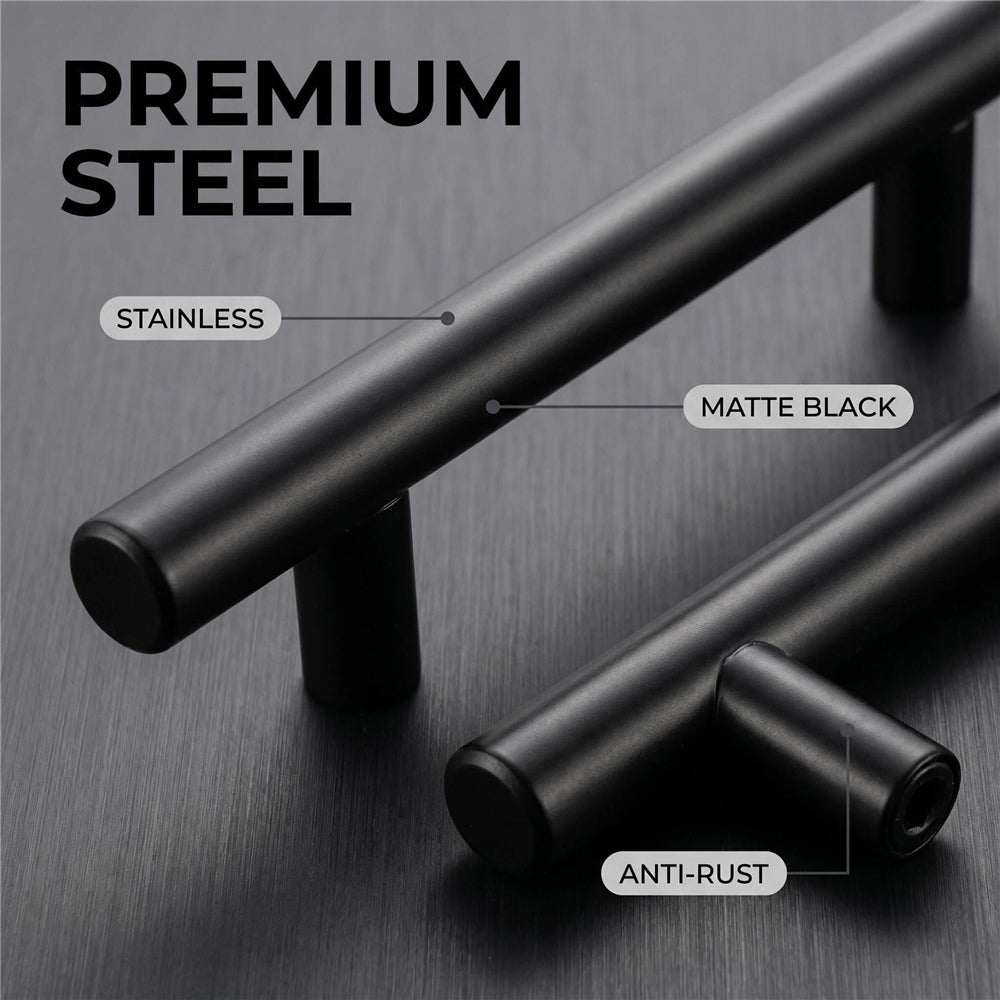 3.25 Inch(Center to Center) Matte Black Cabinet Pulls (3.25", Customized Size)