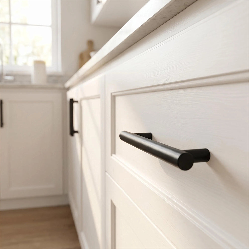 3.25 Inch(Center to Center) Matte Black Cabinet Pulls (3.25", Customized Size)
