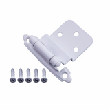 50 Pairs 3/8" Inset Matte Black Kitchen Cabinet Hinges，Self Closing Black Hinges(50 Pairs - 100 Pcs)